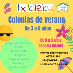 Txikileku - colonias campamento de verano 2022 junio - julio Leioa