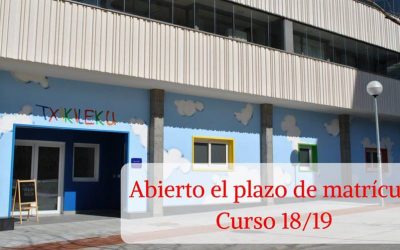 TXIKILEKU – ABIERTO PLAZO DE MATRÍCULA CURSO 2018-2019